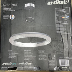 Artika Famous Optica 1 Light Chrome Modern LED Pendant Light 1009230842