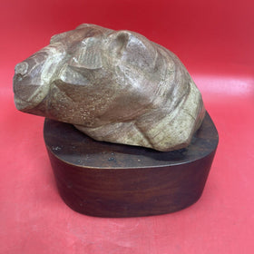 Vintage Art Deco ,,Sleeping tiger’’Handmade from Stone ,Janas