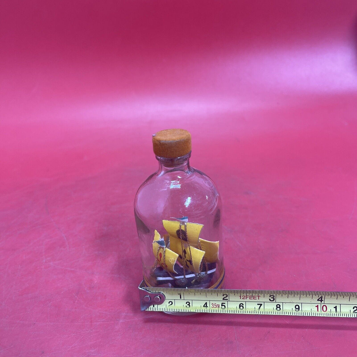 Vintage Cedar Point Souvenir Bottled Ship