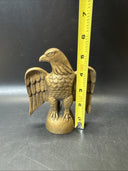 Old Cast Iron EAGLE PAPERWEIGHT Figural Metal Bird 5 1/4”