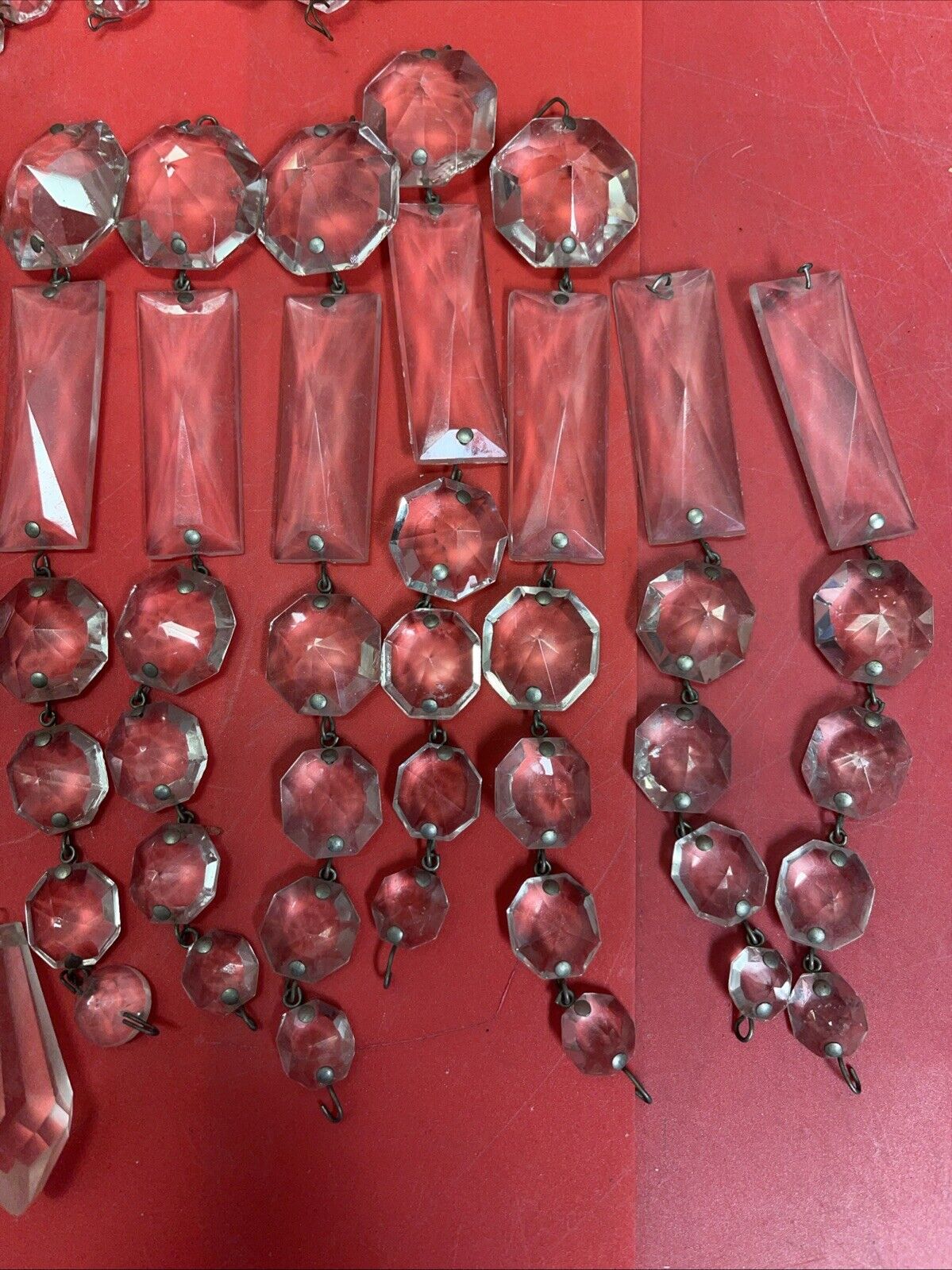 Large Lot of Pendants for Lamp (Glass and Plastic)# 1