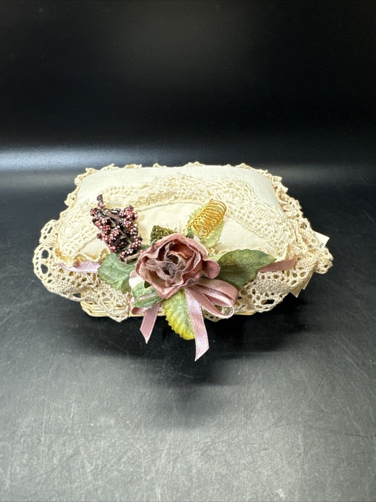 Vintage Handmade Trinket Box/ Lot Of 2