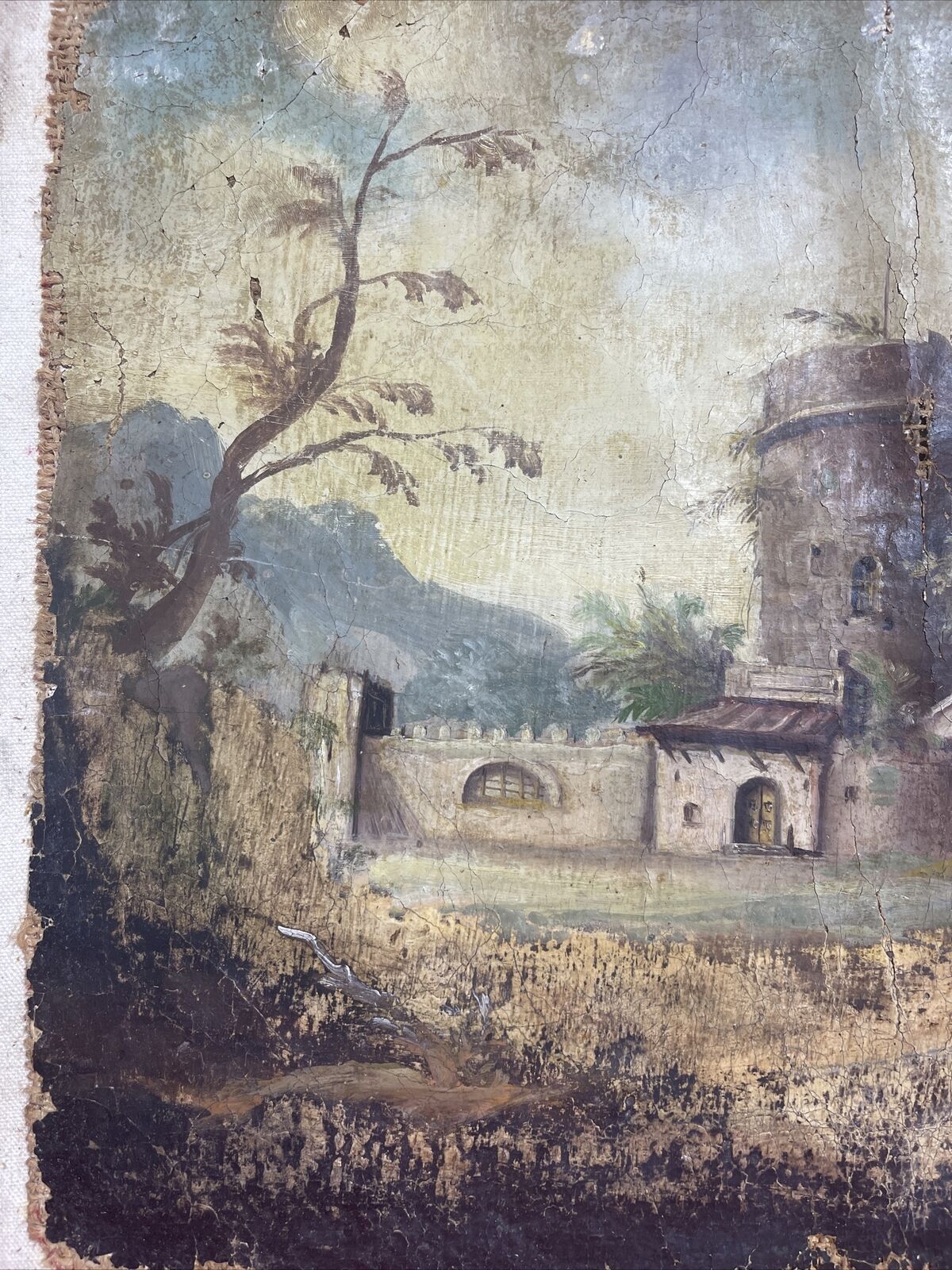Antique Oil Painting.Landscape