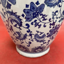 Chinese Asian Blue & White Porcelain Vase Flower Designs