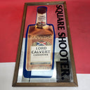 “SQUARE SHOOTER” LORD CALVERT CANADIAN WHISKEY FRAMED MIRROR WALL ART