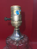 Vintage Lamp Excelsior Lead Crystal Brass Art Deco 16 Inches Bulb Included