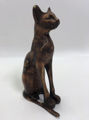 EXCEPTIONAL "BASTET" THE EGYPTIAN CAT GODDESS OF PROTECTION W/SCARAB & WINGS
