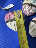 Vintage Mini Trinket Boxes In Shape Of A Heart/ Lot Of 3