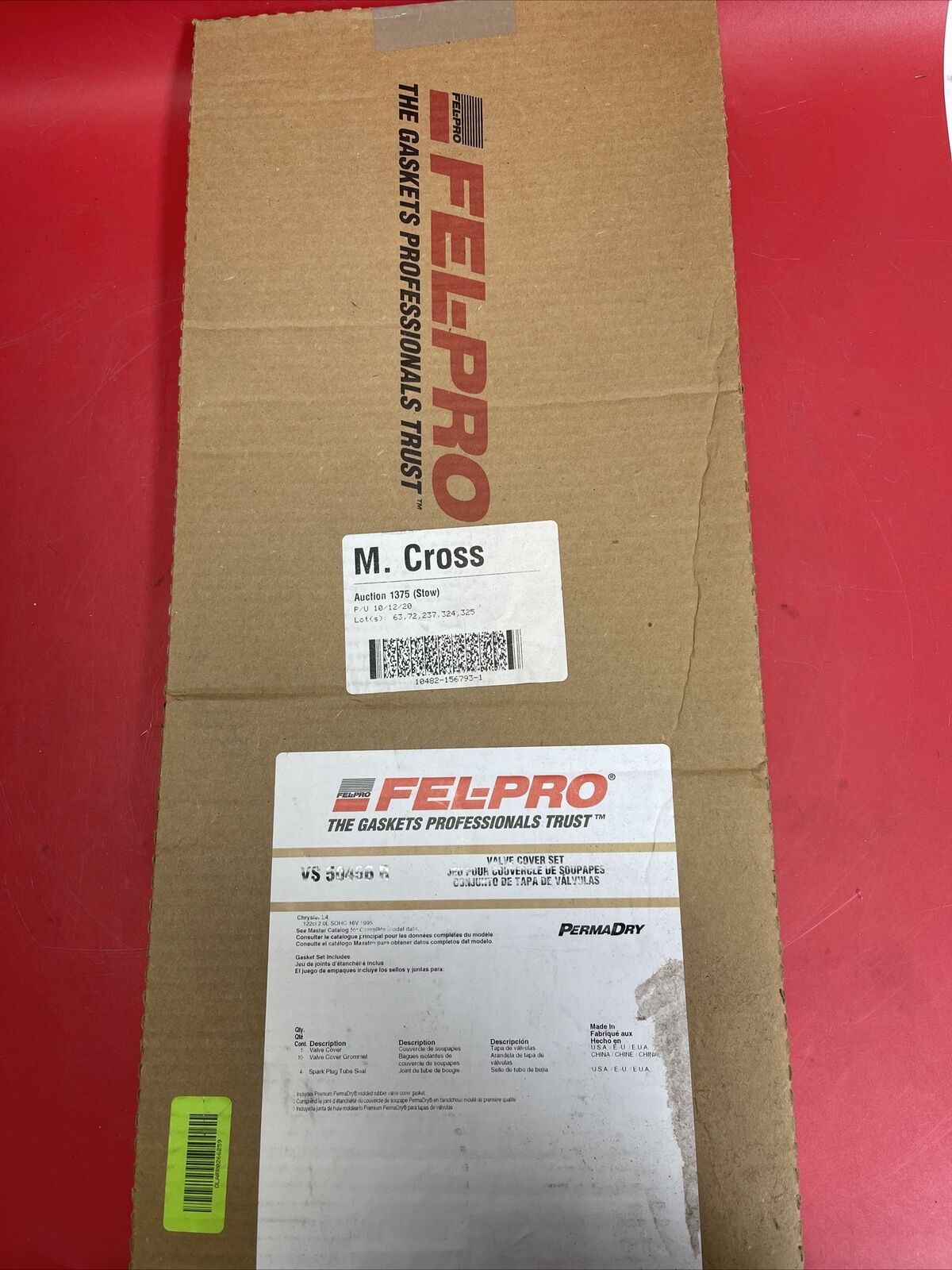 Fel-Pro VS 50456 R Engine Valve Cover Gasket Set