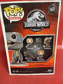 Funko Pop! BLUE Jurassic World #1077 Walmart Exclusive  JUMBO Box Damage!
