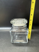 Vintage 5” Jar Glass Candy Candle Storage With Lid