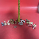Miniature  Figurine Collection 1.5" Tall Lot Of 12