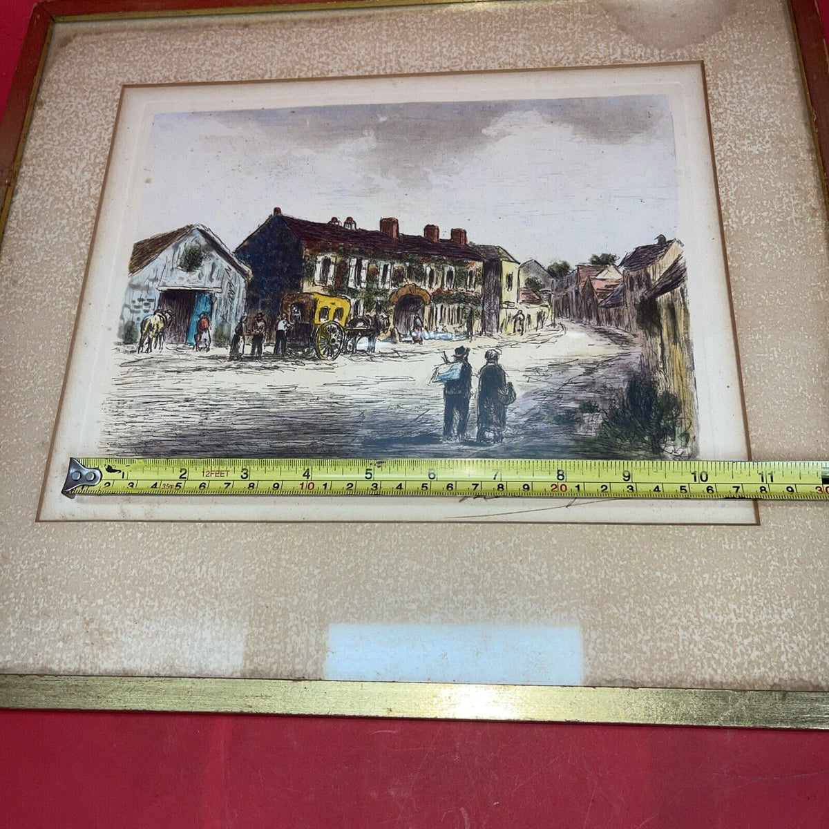  La Maison De Theodore Rousseau Barbizon Pen and ink Framed Picture signed