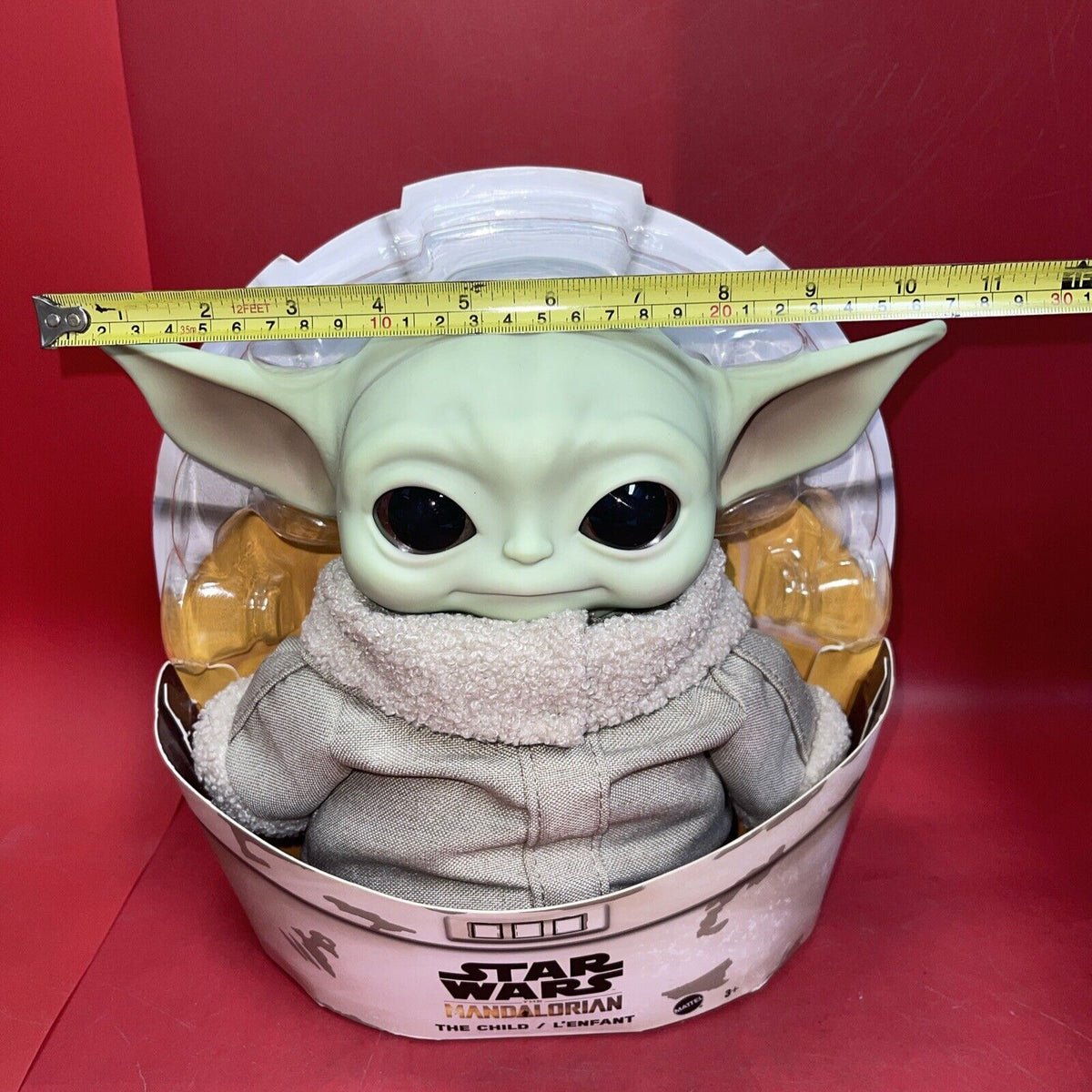 Star Wars Mandalorian The Child 11" Plush Baby Yoda Doll | Mattel Grogu & Throw