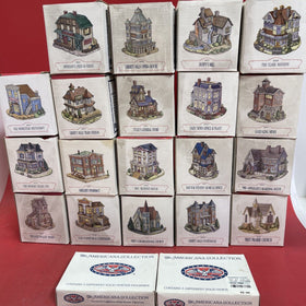 Liberty Falls Collection Buildings Houses & Figures 21 Lot VTG