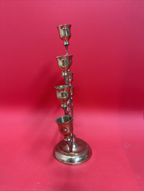 Brass Christmas Tree Candelabra 7 Candlestick Holders 