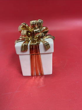 Lenox Keepsake Box w/ Removable Lid & Lavish 24 Karat Gold Bow