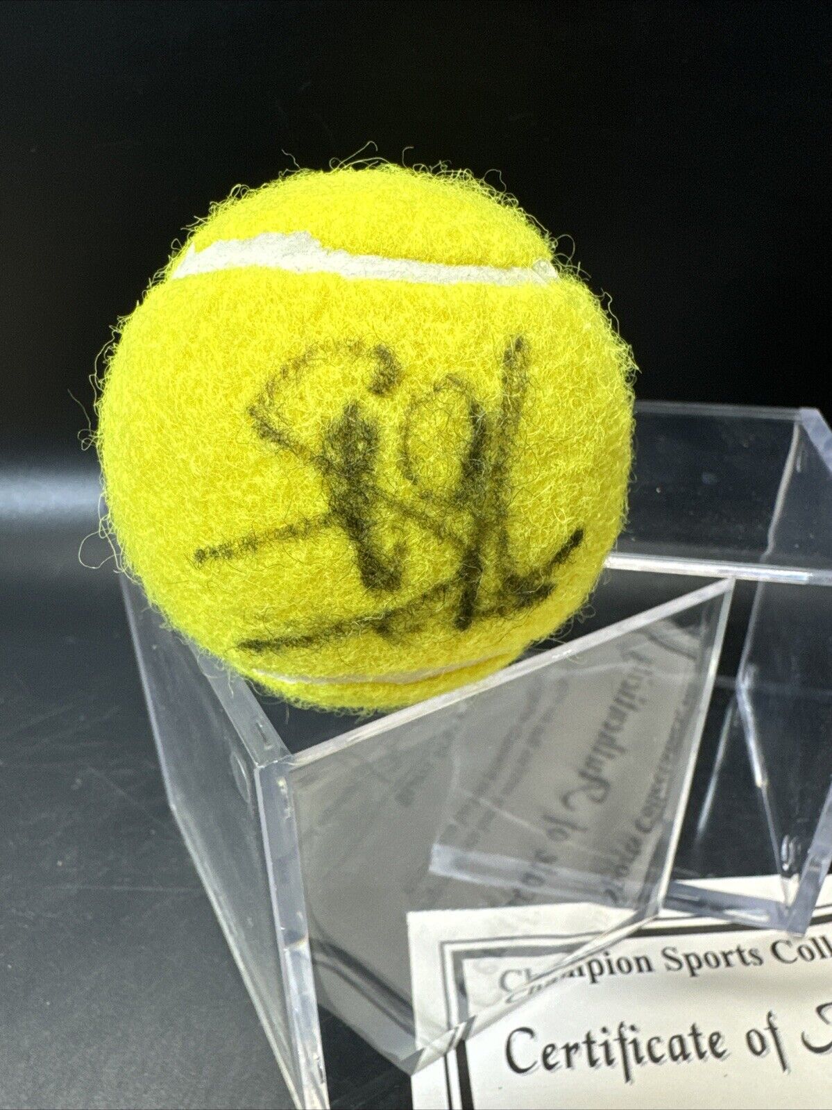Steffi Graf Signed Tennis Ball Beckett