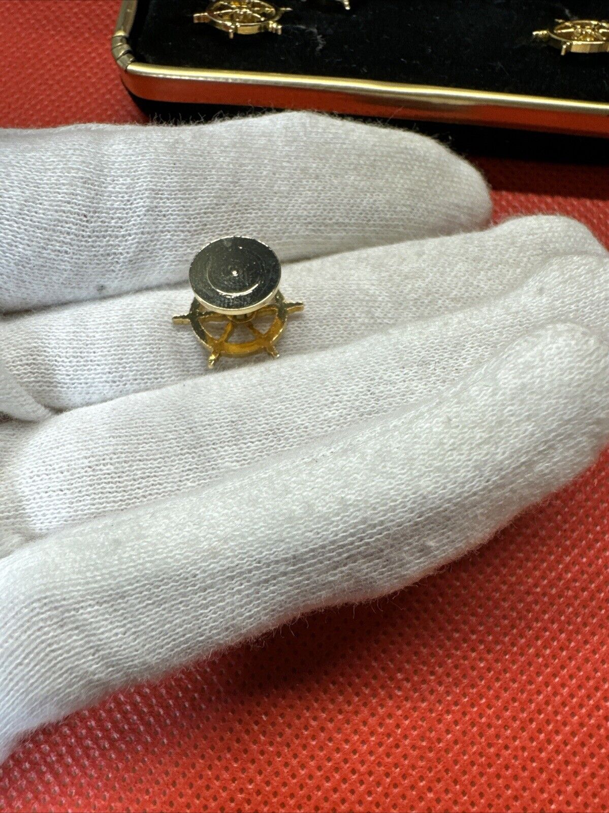 Vintage The Competition Gold Tone Cufflinks And 4 Pin