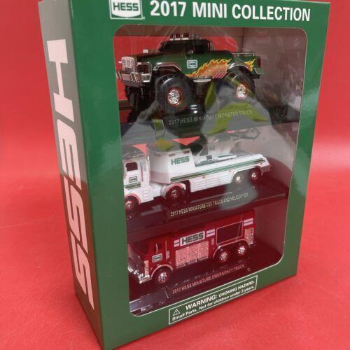 2017 Hess Mini Collection Set of 3 Vehicles Monster Emergency Helicopter 