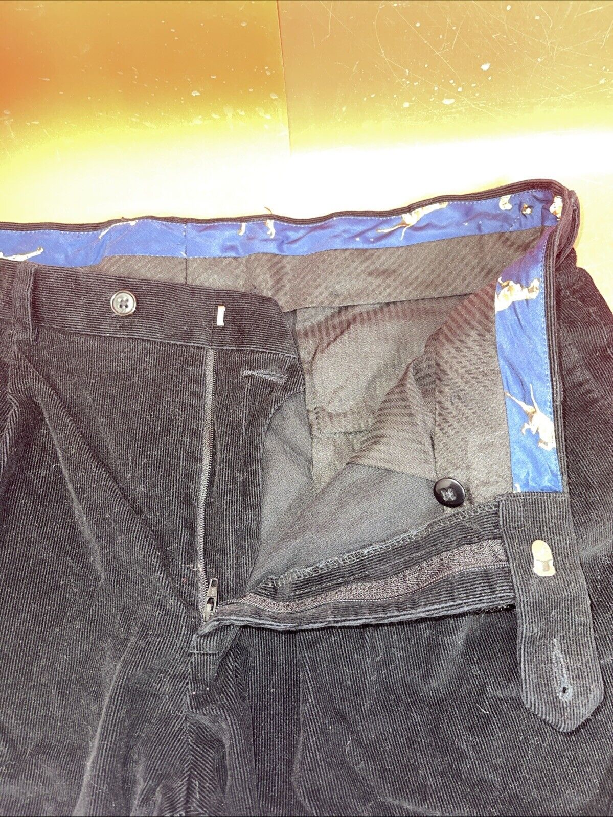Lauren Ralph Lauren Corduroy Pants Mens 36x30 Black