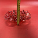 Art Folded Glass Red & Gold Aventurine Flecked Bowl Candy Trinket