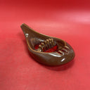 Vintage Mid-Century Ashtray Red Wing Pottery USA Freeform Ashtray Brown Red