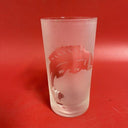 Set of 6 Glasses with Engraved Animals,Ducks,Fishes