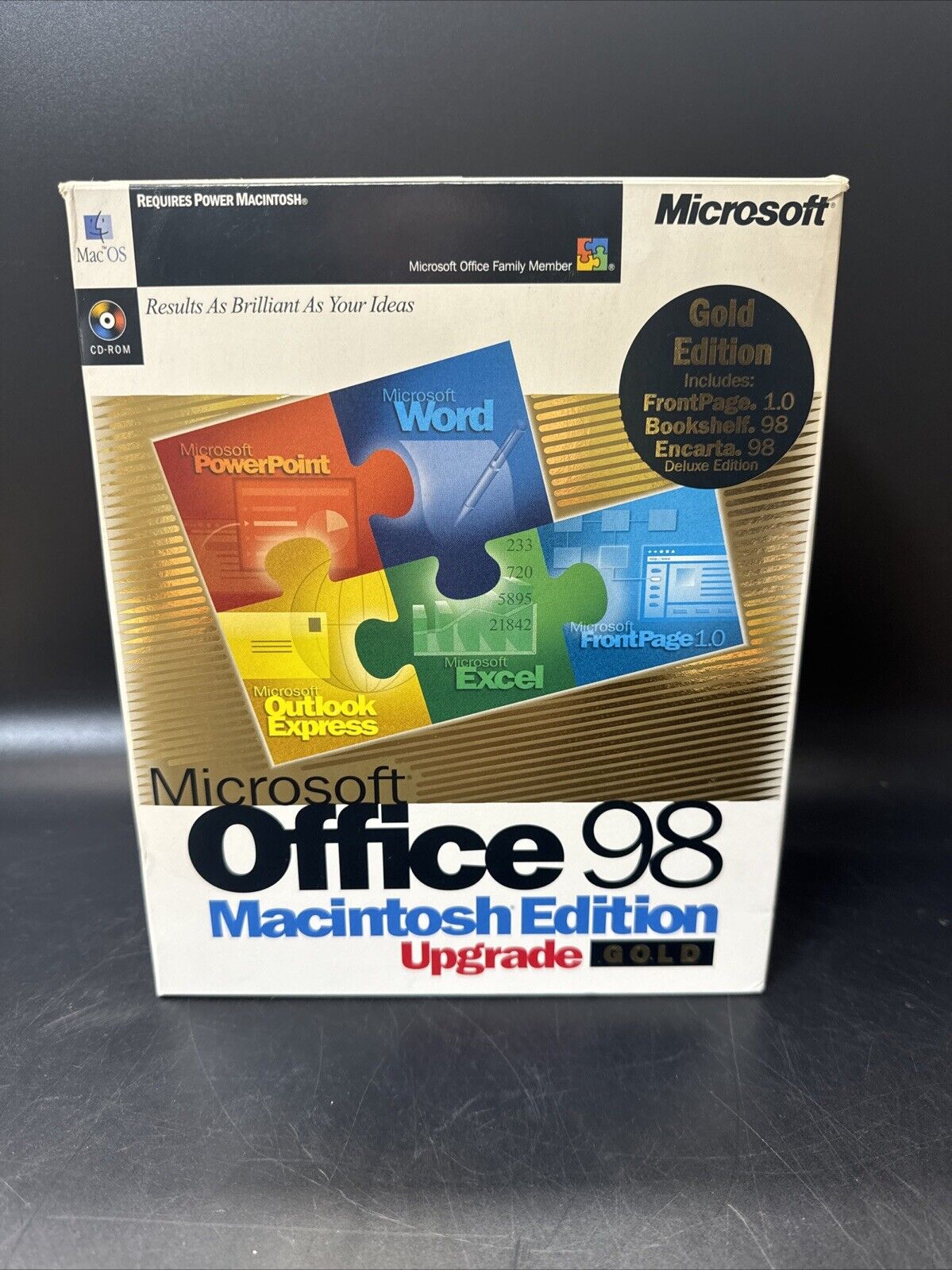 Microsoft Office 98 Macintosh Edition Upgrade Gold Edition