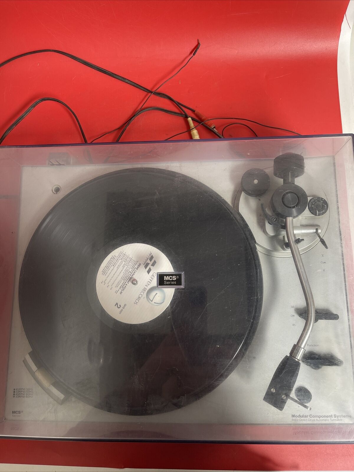 Vintage Modular Component  System MCS  6602 Turntable. Tested!