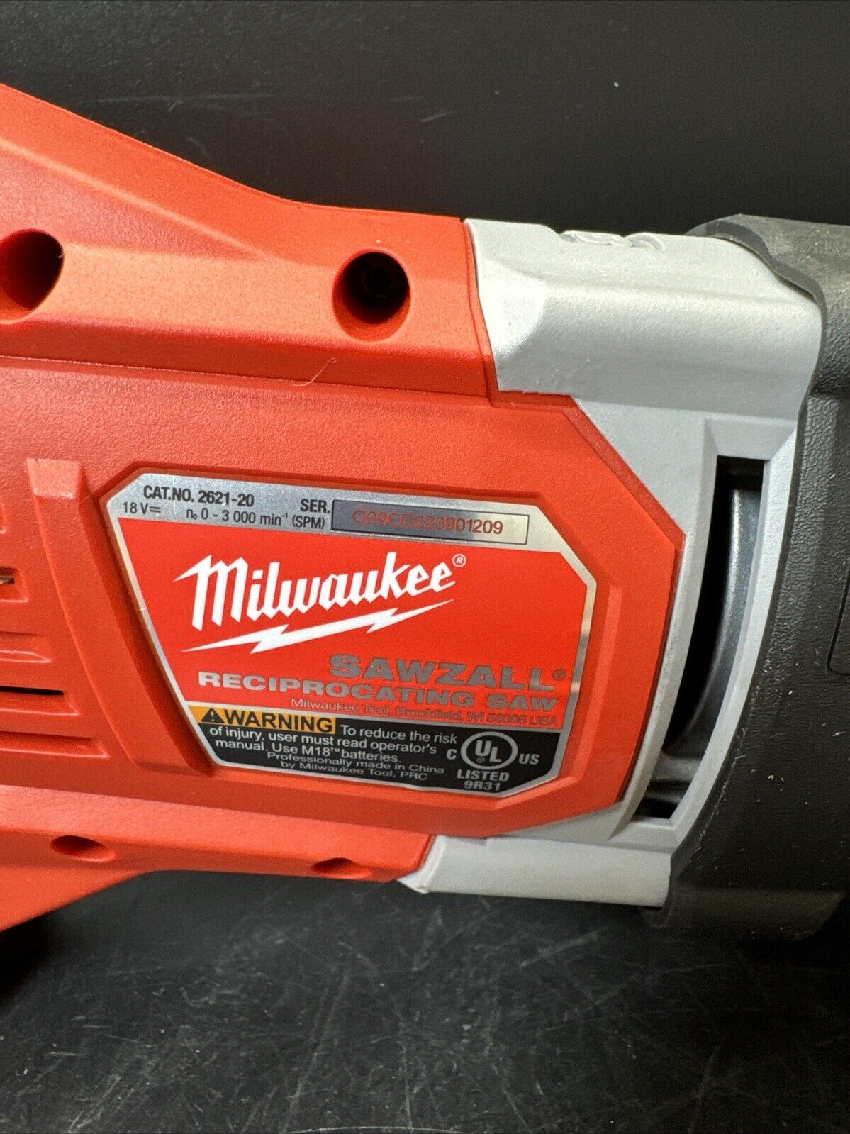 Milwaukee M18 Fuel Lithium-Ion Brushless Cordless Sawzal, No Battery!!!