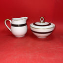Mikasa #5353 Fine China Narumi Plaza Creamer And Sugar Bowl Set