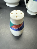 Vintage Global Designs Tea Pot With Salter, Sugar and Creamer Set