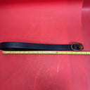 KURT GEIGER LONDON LARGE EAGLE HEAD LEATHER BELT IN BLACK  SIZE XS/S