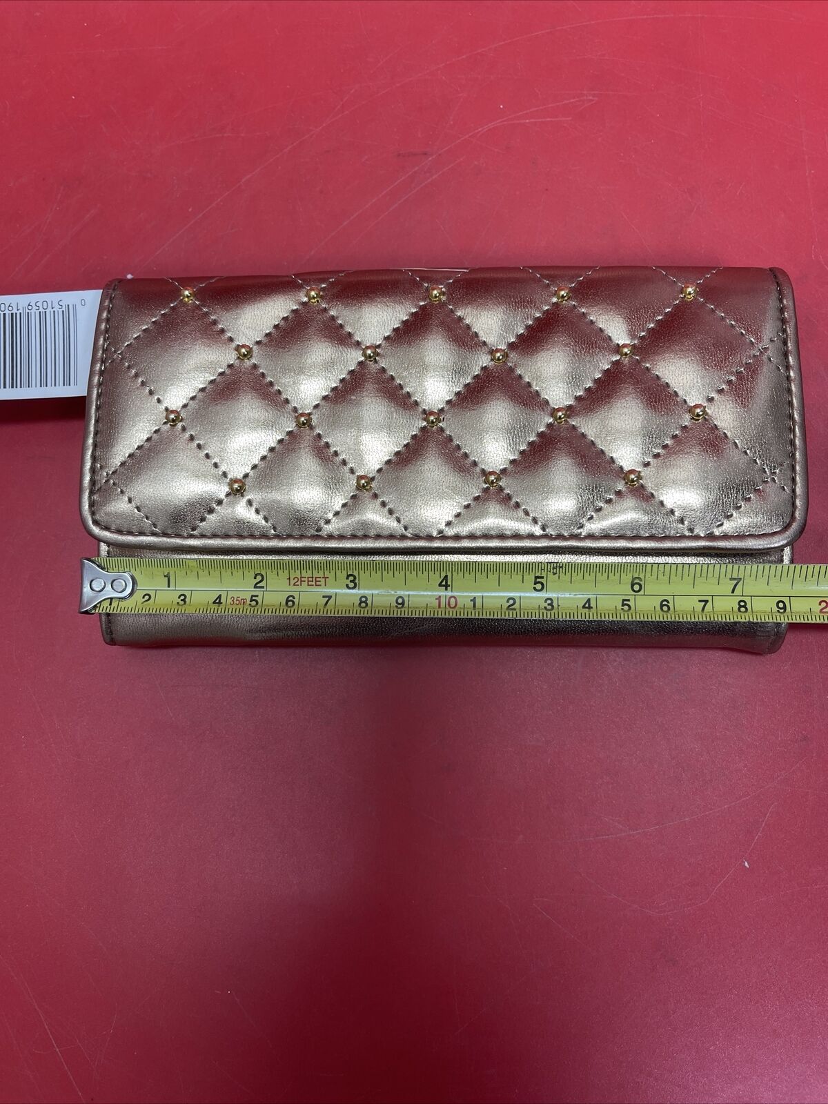 Vintage Roger Gimbel Accessories Quilted Pattern Bifold Long Wallet/Clutch Lot 3