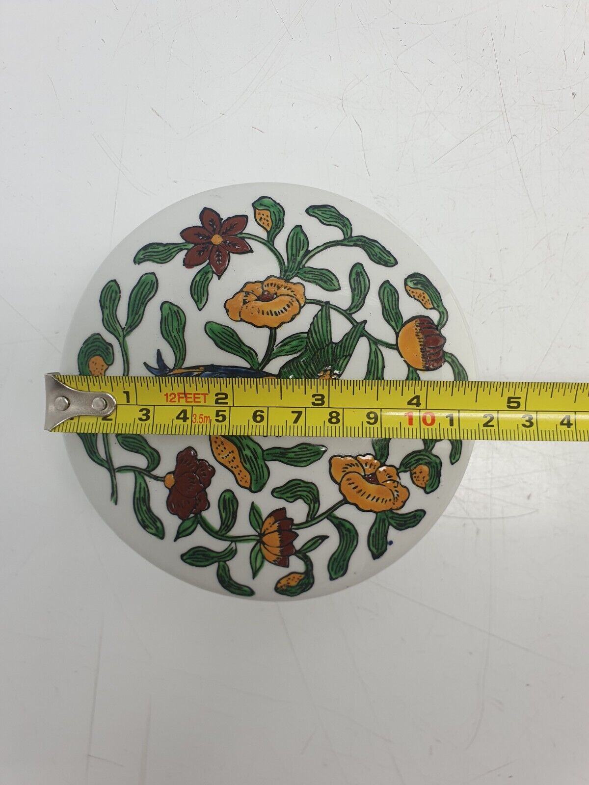 Beautiful Round Lidded Trinket Box