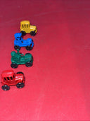 14 Vintage 1950's Tiny Miniature Antique Die Cast Metal Cars Train Made in Japan