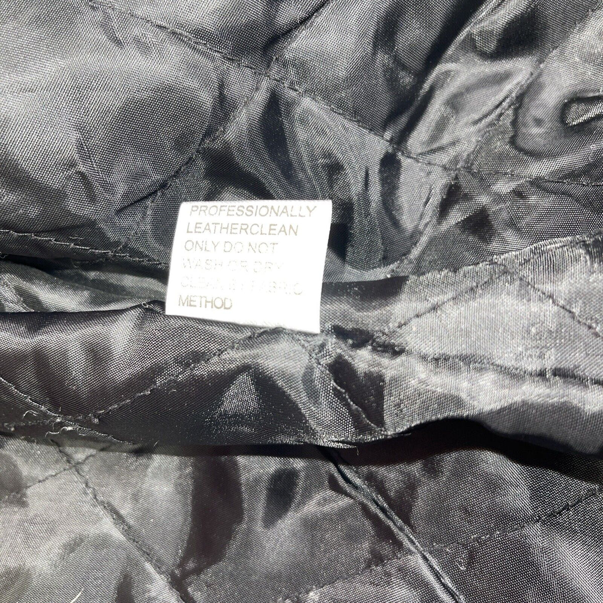 E.G. Collection Black Leather  Jacket Size Medium