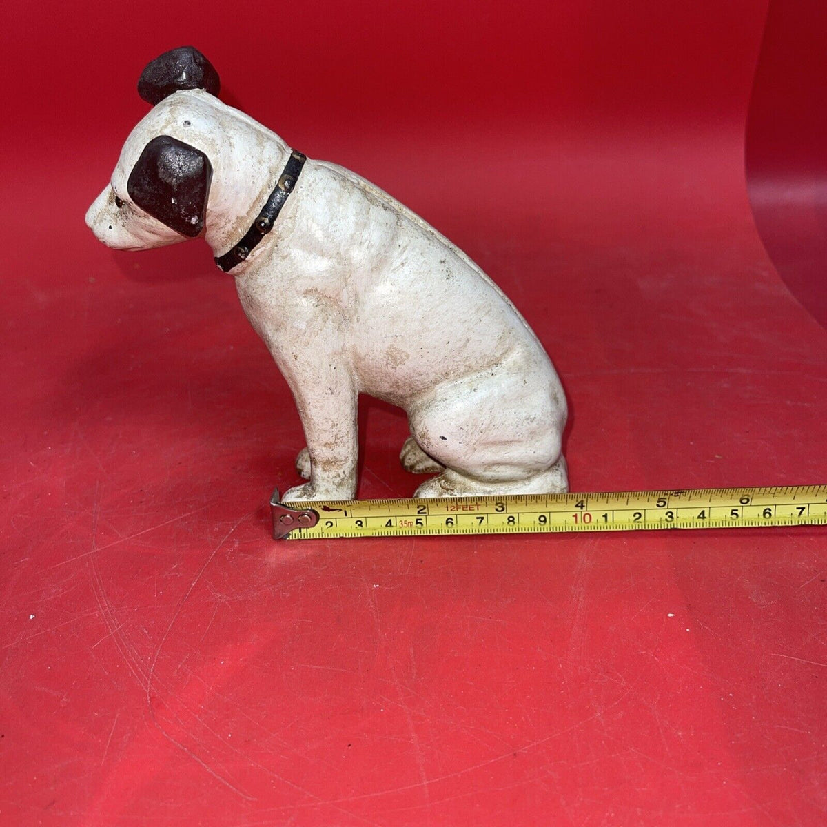 Vintage Dog Nipper Bank Cast Iron 6" Home Office Gift