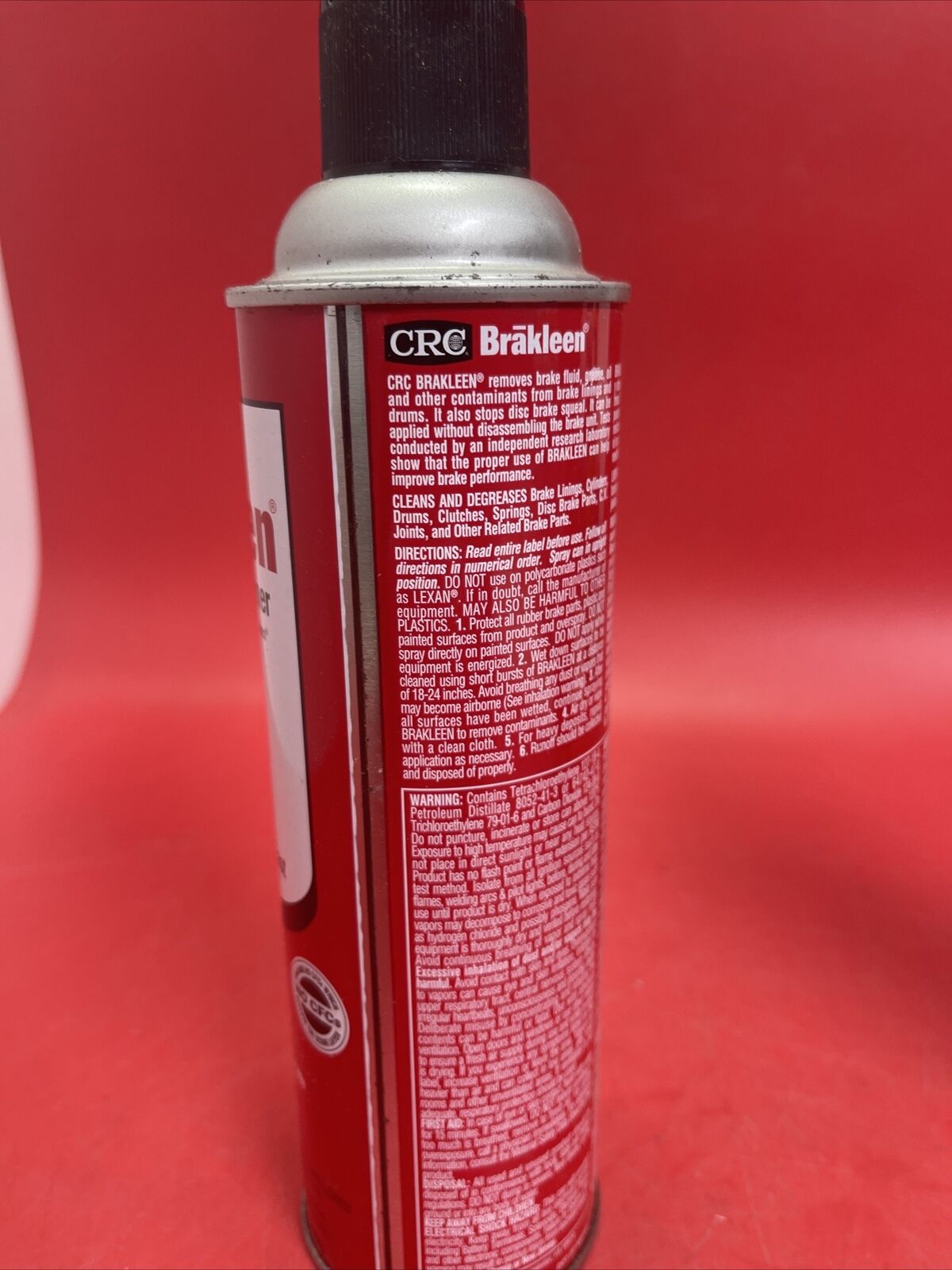 CRC Brakleen 3 Oz. Aerosol Chlorinated Brake Parts Cleaner 05089