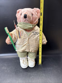 Vintage 1990s Doctor Teddy Bear 13.5”