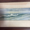 R. Atkinson Fox, Sail Boats Ocean Waves Framed Print 1908