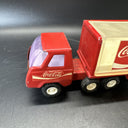 Vintage Buddy L Coca Cola Delivery Trucks,  Tractor Trailer Red Metal Coke Bottl