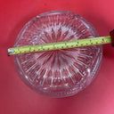 Vintage Crystal Sawtooth Edge Fan Serving Bowl