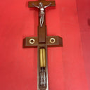 Vintage Wooden Christian Crosses Last Rites, Old Wooden Tin Jesus Lot 4 (Damage)