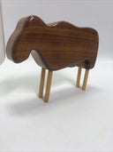 West Elm Wood Animal Decorative Decor Statue