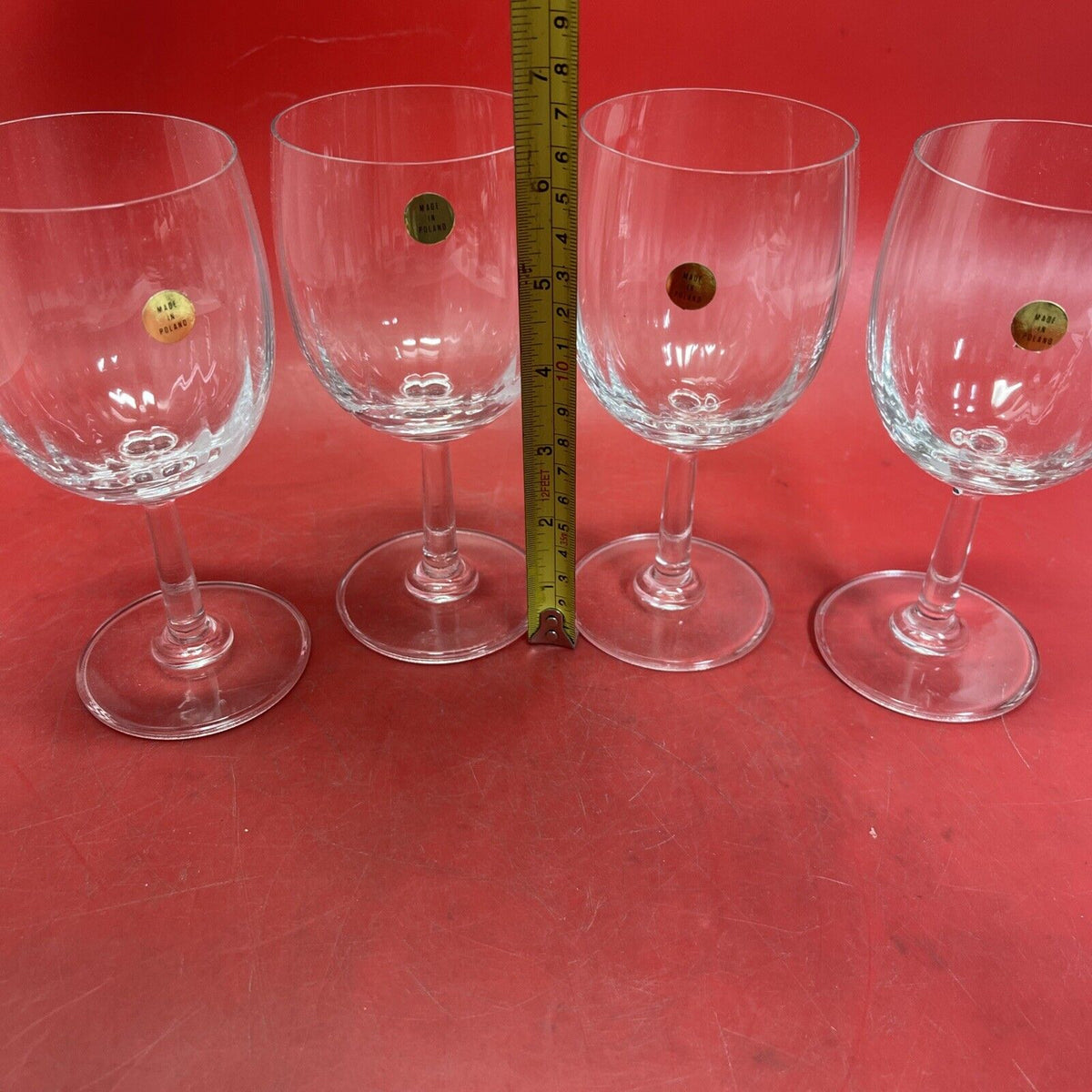 Vintage Laura Casual Optic Wine Crystal Lot 4 # 4112