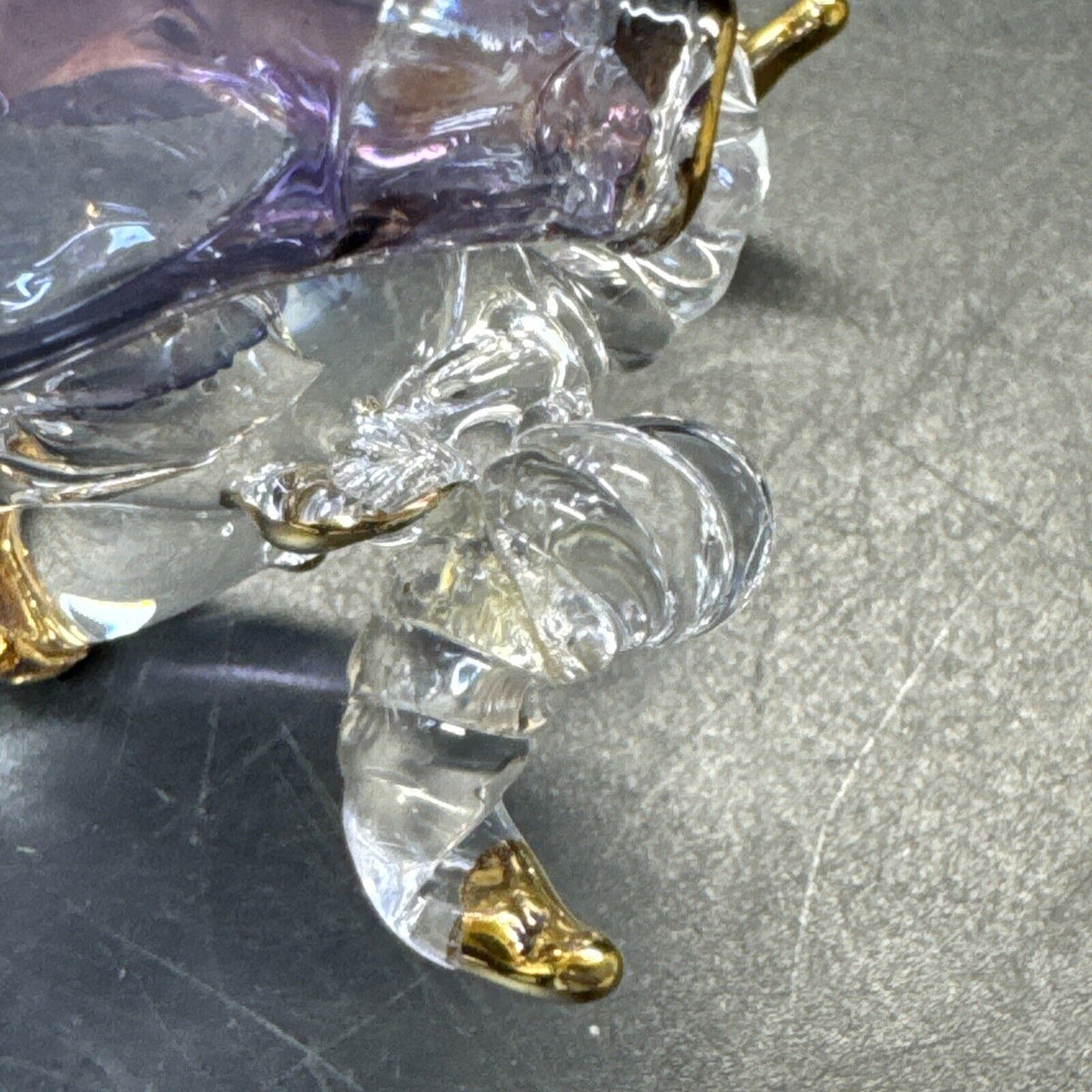 Vintage Hand Blown Glass Horse Perfume Bottles/ Lot Of 3