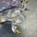 Vintage Hand Blown Glass Horse Perfume Bottles/ Lot Of 3