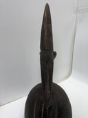 Lg Bamana Male Antelope Chiwara Helmet From Mali, Africa